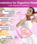 Probiotics For Women Digestive Health, 100 Billion Cfus Probiotic With Digestive Enzymes & Prebiotics, Vaginal Probiotics