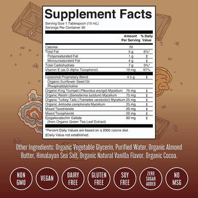 Maryruth Organics Mushroom Mushroom Supplement Mushroom Liquid Vitamin Reishi Mushroom Supplement for Immune Support Turkey Tail Vitamin for Stress Relief Vegan Non-GMO Gluten 15.22 Fl Oz