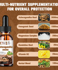 Alliwise 2 Pack Ashwagandha Supplement Liquid Drops 3000Mg With Vitamind3,Fenugreek Seeds,Magnesium For Men &Women. Ashwagandha Root Extract Supplement For Immune Support.