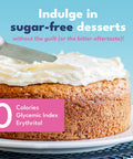 Sweetleaf Indulge Powder Sugar Replacement - All-Purpose Allulose and Monk Fruit Sweetener Blend with Inulin and Stevia Zero-Calorie Sugar Substitute Sugar- Baking Supplies 16 Oz