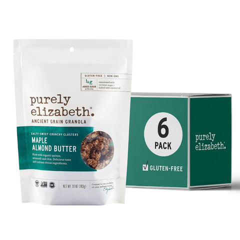 Purely Elizabeth Blueberry Hemp Ancient Grain Granola, Gluten Free, Non GMO, 12 Ounces (Pack Of 6)