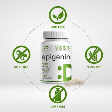 Apigenin 100mg 180 Capsules 3 Months Supply Bioflavonoids Supplement