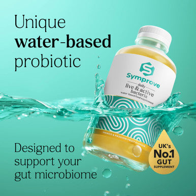 Symprove Daily Probiotic Drink Mango and Passion Fruit 10 Billion CFUs 4 Clinically Studied Strains Gut and Immune Support Water-Based Vegan Dairy and Gluten Free (Pack of 4 x 500ml)