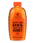 Nate's 100% Pure, Raw & Unfiltered Honey - Award-Winning Taste, Squeeze Bottle, 32 Ounce (Pack of 2)