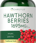 Carlyle Hawthorn Berry Capsules | 1695mg | 250 Capsules | Non-GMO Gluten Extract