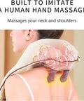 Wireless Neck Shoulder Massager, Soothing Heat, Shiatsu Neck Back Massager Pillow For Neck, Traps, Back Pain, Gifts For Men Women Mom Dad