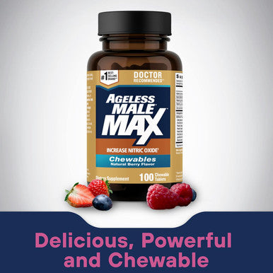 Max Chewable Nitric Oxide Booster Supplement For Men ÃƒÂ¢Ã¢â€šÂ¬Ã¢â‚¬Å“ High Potency Ashwagandha Extract To Boost Workouts, Muscle & Performance, Reduce Stress, Support Sleep - 100 Count
