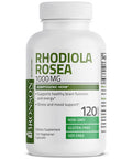 Bronson Rhodiola Rosea 1000mg Supplement - Adaptogenic Herb for Brain, & Mood Support - Non-GMO, 120 Vegetarian Capsules