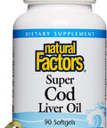 Natural Factors Super Cod Liver Oil Provides Vitamins A D 90 Soft Gels