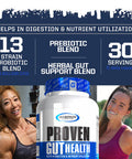Gaspari Nutrition Proven Gut Health, Promotes Healthy Digestion, Prebiotics and Probiotics, Sports Digestion and Nutrient Utilization (30 Servings)