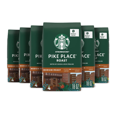 Starbucks Whole Coffee Beans, Medium Roast Hot or Iced Coffee, Pike Place Roast, 28 oz ÃƒÂ¢Ã¢â€šÂ¬Ã¢â‚¬Â¹