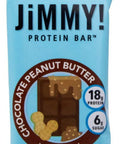 JiMMY! Chocolate Peanut Butter Protein Bar, 18g Protein, High Protein, Grain and Gluten Free, 12 Count, Packaging May Vary