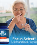 Focus Select Areds2 Based Eye Vitamin-Mineral Supplement - Areds2 Based Supplement For Eyes (180 Ct. 90 Day Supply) - Areds2 Based Low Zinc Formula - Eye Vision Supplement And Vitamin