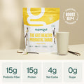 Supergut Prebiotic Shakes | Meal Replacement | Boost GLP-1 | High Protein and Fiber | No Added Sugar | Keto Food Meal Snack (Vegan Vanilla 14 servings)