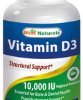 Best Naturals Vitamin D3 10000 Iu Softgel 240 Count