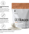 FIRST ENDURANCE Ultragen Workout Recovery Drink Powder Protein Mix Boosts Energy Accelerates Recovery | Cappuccino 15 Servings