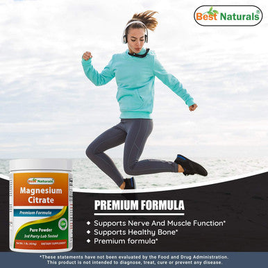 Best Naturals Magnesium Glycinate Powder - 1 Pound (1 LB (Pack of 3))