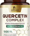 Nature'S Nutrition Quercetin 1000mg - Extra Strength Quercetin - Antioxidants & Bioflavonoids Support Immune & Respiratory Health - Nature's Dairy & Gluten Non-GMO Quercetin Supplement - 120 Veggie Capsules