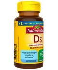 Nature Made Maximum Strength Vitamin D3 10000 Iu (250 Mcg) Dietary Supplement For Bone Teeth Muscle And Immune Health Support 60 Softgels 60 Day Supply