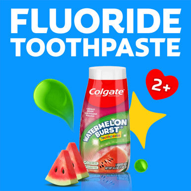 Colgate Kids Fluoride Toothpaste Watermelon Burst 4.6 Ounces