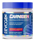 Evogen Carnigen Carnitine Thermogenic Powder Carnitine Tartrate Acetyl-l-carnitine Carnitine Fumarate Bioperine Raspberry Lemonade 50 Servings