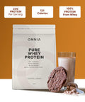 OMNIA Pure Whey Protein Powder Nutrition Low Carbs and Low Sugar Muscle Building Powder Over 22G Protein Per Serving - 33 Servings - 1 KG - Cookies and Cream