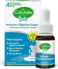 Culturelle Baby Probiotic Drops + Vitamin D Immune and Digestive Health Support For Babies Infants and Newborns 012 Months 30 Day Supply Gluten and NonGmo 9Ml