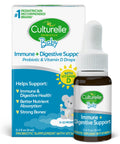 Culturelle Baby Probiotic Drops Vitamin D Immune & Digestive Health Support For Babies Infants & Newborns 0-12 Months 30 Day Supply Gluten Free & Non-Gmo 9Ml