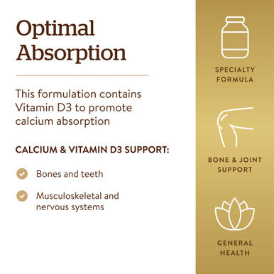 Solgar Calcium Citrate With Vitamin D3 240 Tablets - Promotes Healthy Bones & Teeth Supports Musculoskeletal & Nervous Systems - Non-Gmo Gluten Free Dairy Free Kosher Halal - 60 Servings