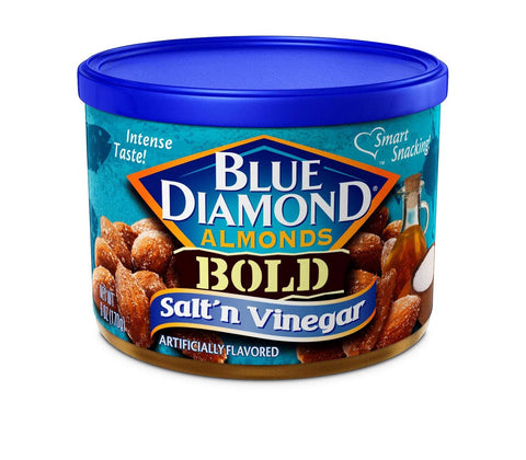 Blue Diamond Almonds, Sweet Honey Roasted Classic Flavor, GMO Free, Kosher, No Gluten Ingredients or Artificial Flavors, Great for On-The-Go, Pantry Staple, Dessert, Holidays, Lunch, Charcuterie, 6 oz. Can