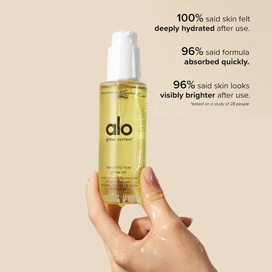 Alo Head-to-Toe Glow Oil | Glow-Boosting Natural Dry Body Oil | Jojoba, Amla, Aloe & Vitamin E | Hydrates & Nourishes Skin | Citrus Scent | 0.7 Oz