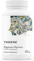 Thorne Magnesium Glycinate Supports Restful Sleep Muscle Relaxation Heart Health and Metabolism Chelated Magnesium Capsules ThirdParty Gluten Dairy and SoyFree 90 Servings