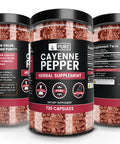 PURE ORIGINAL INGREDIENTS Cayenne Pepper, Ceylon Cinnamon, Turmeric Curcumin Bundle (730 Capsules)