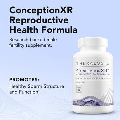 Theralogix ConceptionXR Reproductive Health Formula - Men's Preconception Vitamins for Fertility Support - Male Fertility Supplements for Sperm Health - NSF - 180 Tabs (90-Day Supply)