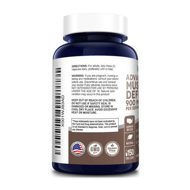 NusaPure Advanced Mushroom Defense 900mg 150 Veggie Caps (Non-GMO & ) Reishi, Maitake, Shiitake, Astragalus, Dandelion & Beta Glucan