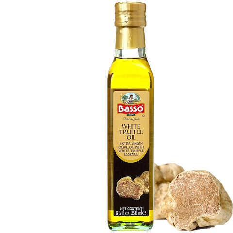 BASSO 1904 - Garlic Oil, Infused Premium Extra Virgin Olive Oil, 8.5 Fl Oz (250 ml), Cooking, Dipping, Dressing, and Tasting