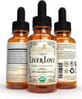 Khroma Herbal Products Liver Love - Organic Liver Support - 2 oz Liquid Dietary Supplement - Alcohol