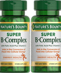 Nature'S Bounty Super B Complex With Vitamin C & Folic Acid Immune & Energy Support 150 Tablets - Pack Of 2