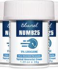 Ebanel 5% Lidocaine Numbing Cream Pain Relief Burn Itch Numb Cream Maximum Strength Topical Anesthetic with Allantoin Vitamin E for Local and Anorectal Uses Hemorrhoid Treatment Oil Free