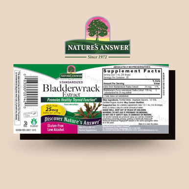 Nature'S Answer Bladderwrack Thallus with Organic Alcohol 2-Fluid Ounces | Natural Immune Booster | Supports Digestion | Promotes a Healthy Thyroid