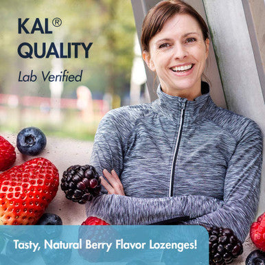 KAL B-6, B-12 Folic Acid Lozenge, 50 mg/400 mcg/400 mcg, 60 Count