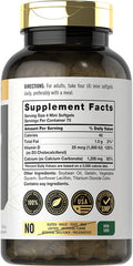 Calcium With D3 | 1200Mg | 300 Mini Softgels | Non-Gmo And Gluten Free Supplement | By Carlyle