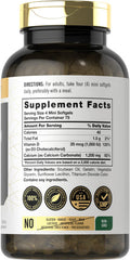 Calcium With D3 | 1200Mg | 300 Mini Softgels | Non-Gmo And Gluten Free Supplement | By Carlyle
