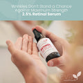 Eva Naturals Retinol Serum for Face with Hyaluronic Acid Vitamin E & Organic Aloe (Double Sized 2oz Bottle)