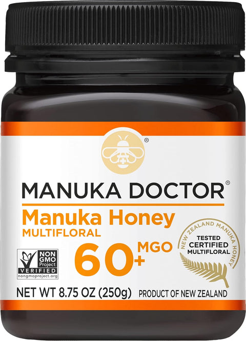 Manuka Doctor - MGO 325+ Manuka Honey Monofloral, 100% Pure New Zealand Honey. Certified. Guaranteed. Raw. Non-GMO (8.75 oz)