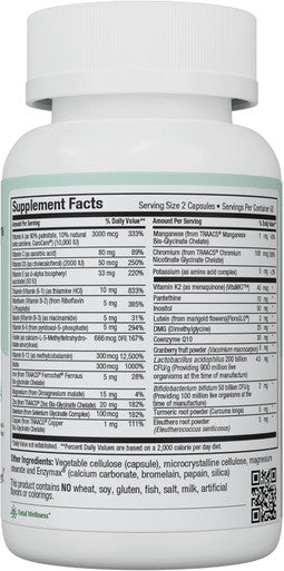 Maxi Health - Multivitamin For Women & Men - Daily Mens & Womens Vitamins With 30 Nutrients Including Iron, Zinc, Probiotics, Immune Support Vitamins & More - Easy To Swallow Maxicaps, 120 Capsules