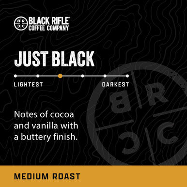 Black Rifle Coffee Company Single Serve K Cups Just Black Medium Roast Coffee Rounds 32 Count