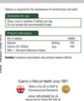 Natures Aid Chewable Calcium 400 mg with Vitamin D3 60 Tablets (for the Maintenance of Normal Bones and Teeth Vegan Society Approved Made in the UK)
