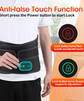 Flaremore Electric Heating Massage Pad For Back Xl Heated Waist Belt Wrap With 3 Fast Heating And Vibration Massage Modes Fsa Eligible 5000Mah Battery Operated Heat Pad For Back Waist Lumbar Abdomen