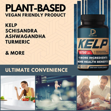10In1 Kelp Supplement 3 Months 6750Mg Equivalent Extract For Skin, Heart & Immune System Support - Blended Schisandra, Ashwagandh